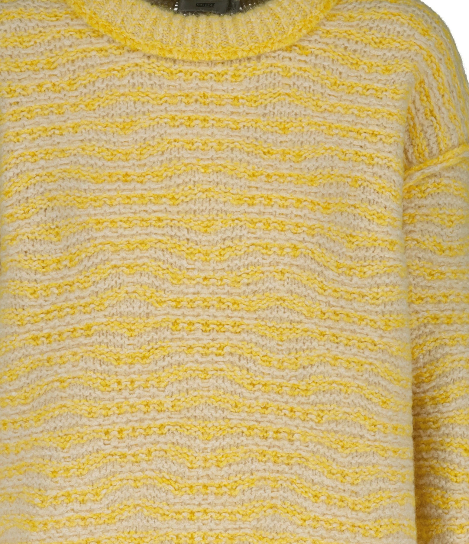 CLOSED Pull Laine Coton Jaune 4 CLOSED Pull Laine Coton Jaune – Image 2