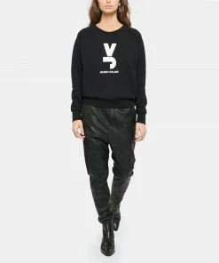 JEANNE VOULAND Sweatshirt Gais Logo JV Molleton Noir 12 JEANNE VOULAND Sweatshirt Gais Logo JV Molleton Noir -Boutique MAJESTIC FILATURES unnamed file 2213