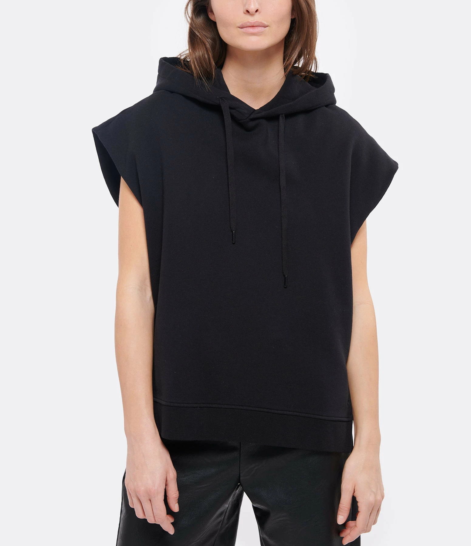 JEANNE VOULAND Sweatshirt Hoodie Sans Manches Gunt Noir 5 JEANNE VOULAND Sweatshirt Hoodie Sans Manches Gunt Noir – Image 3