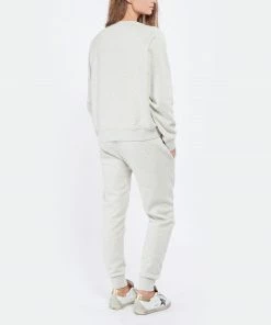 JEANNE VOULAND Sweatshirt Gais Logo JV Molleton Écru Chiné 9 JEANNE VOULAND Sweatshirt Gais Logo JV Molleton Écru Chiné -Boutique MAJESTIC FILATURES unnamed file 2229