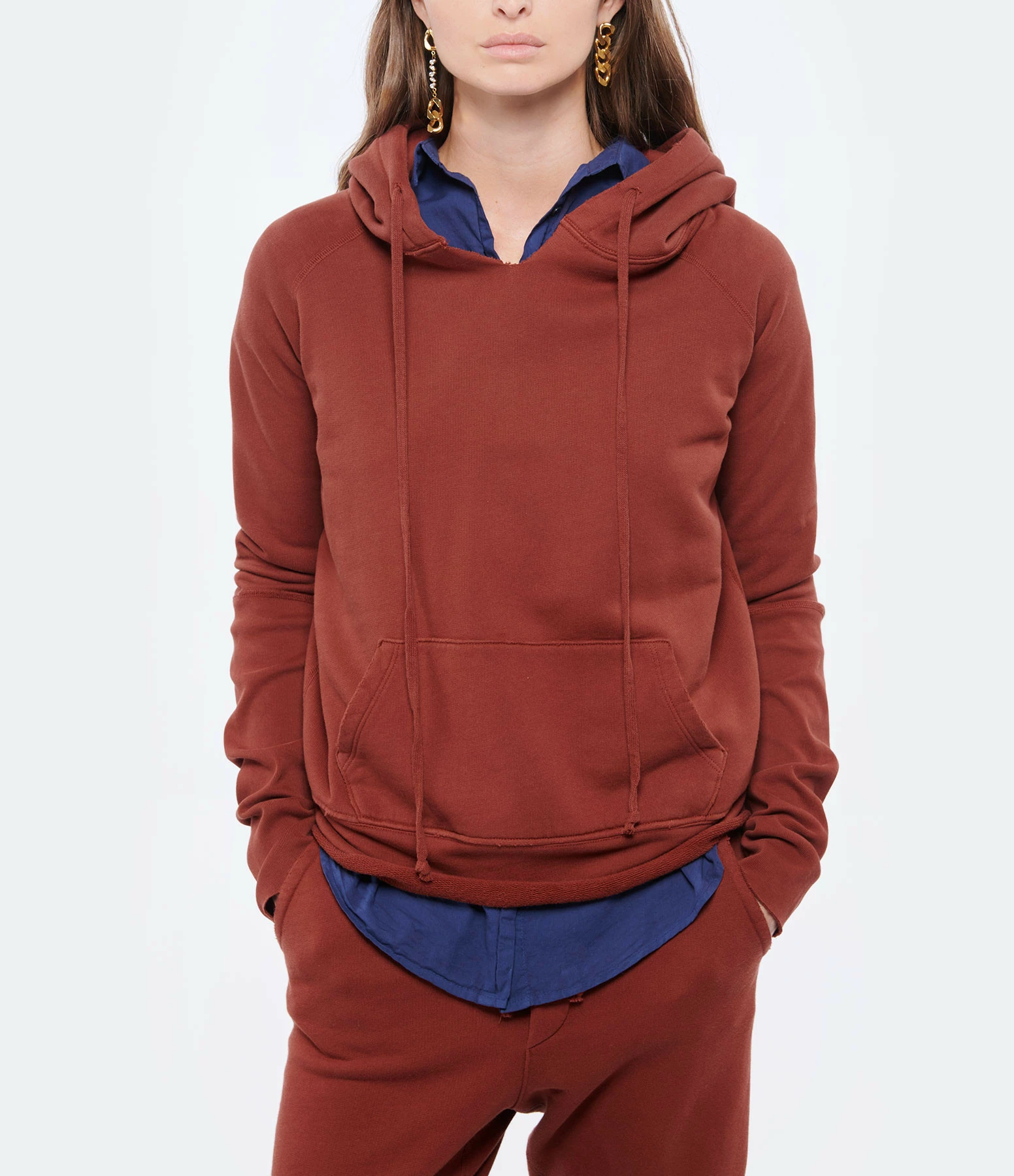NILI LOTAN Sweatshirt Janie Coton Henné 5 NILI LOTAN Sweatshirt Janie Coton Henné – Image 3
