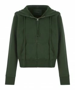 NILI LOTAN Sweatshirt Zippé Callie Vert, Capsule Campus Green
