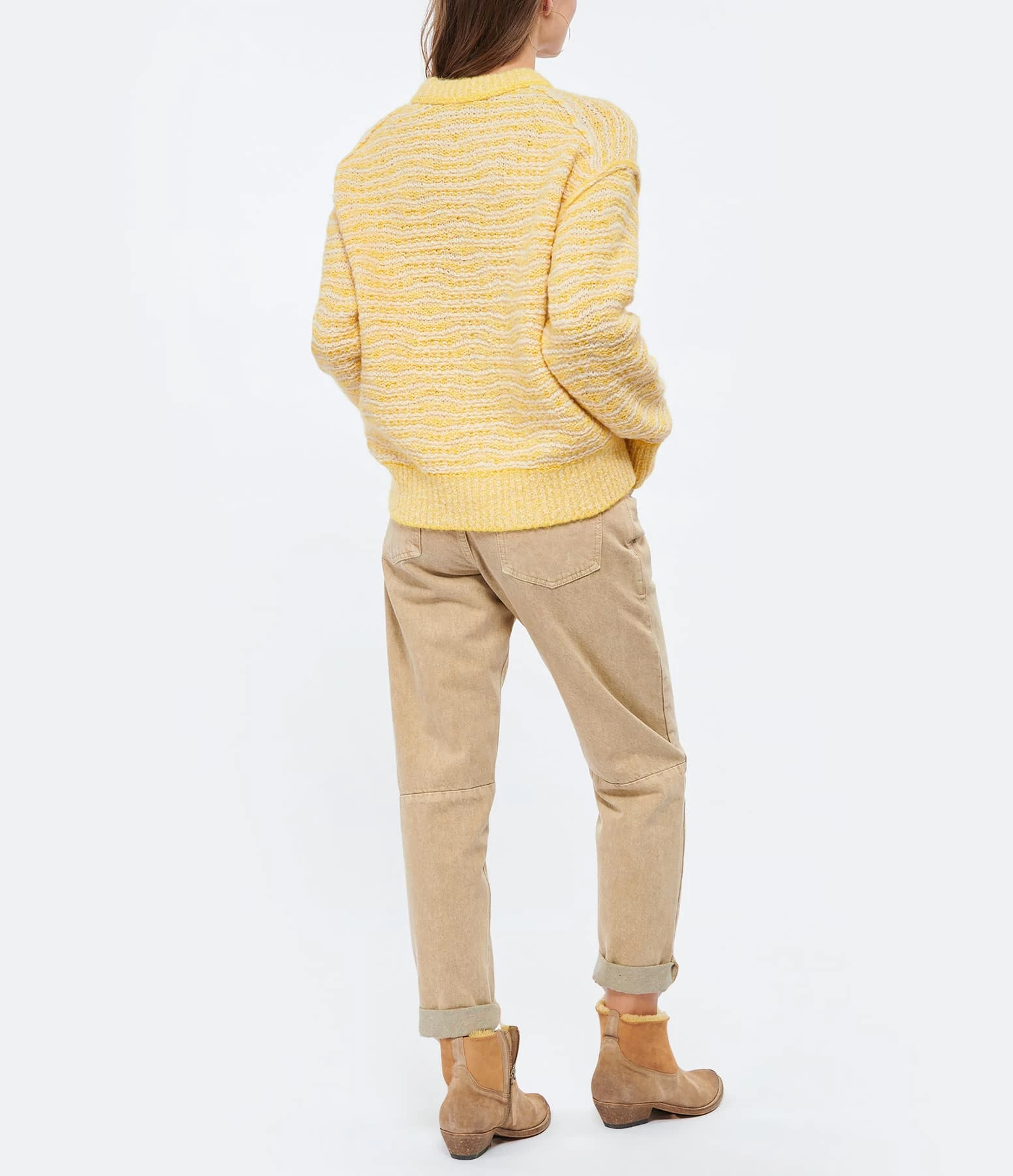 CLOSED Pull Laine Coton Jaune 7 CLOSED Pull Laine Coton Jaune – Image 5