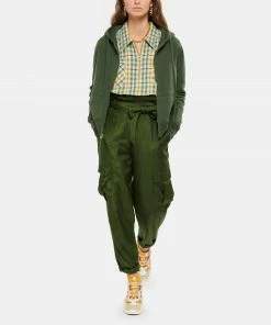 NILI LOTAN Sweatshirt Zippé Callie Vert, Capsule Campus Green -Boutique MAJESTIC FILATURES unnamed file 2240