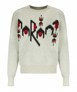 ISABEL MARANT ÉTOILE Pull Adison Coton Gris Clair