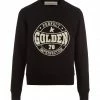 GOLDEN GOOSE Sweatshirt Athena Coton Noir -Boutique MAJESTIC FILATURES unnamed file 2272