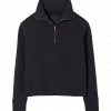 NILI LOTAN Sweatshirt Zippé Bentley Coton Noir Délavé -Boutique MAJESTIC FILATURES unnamed file 2281