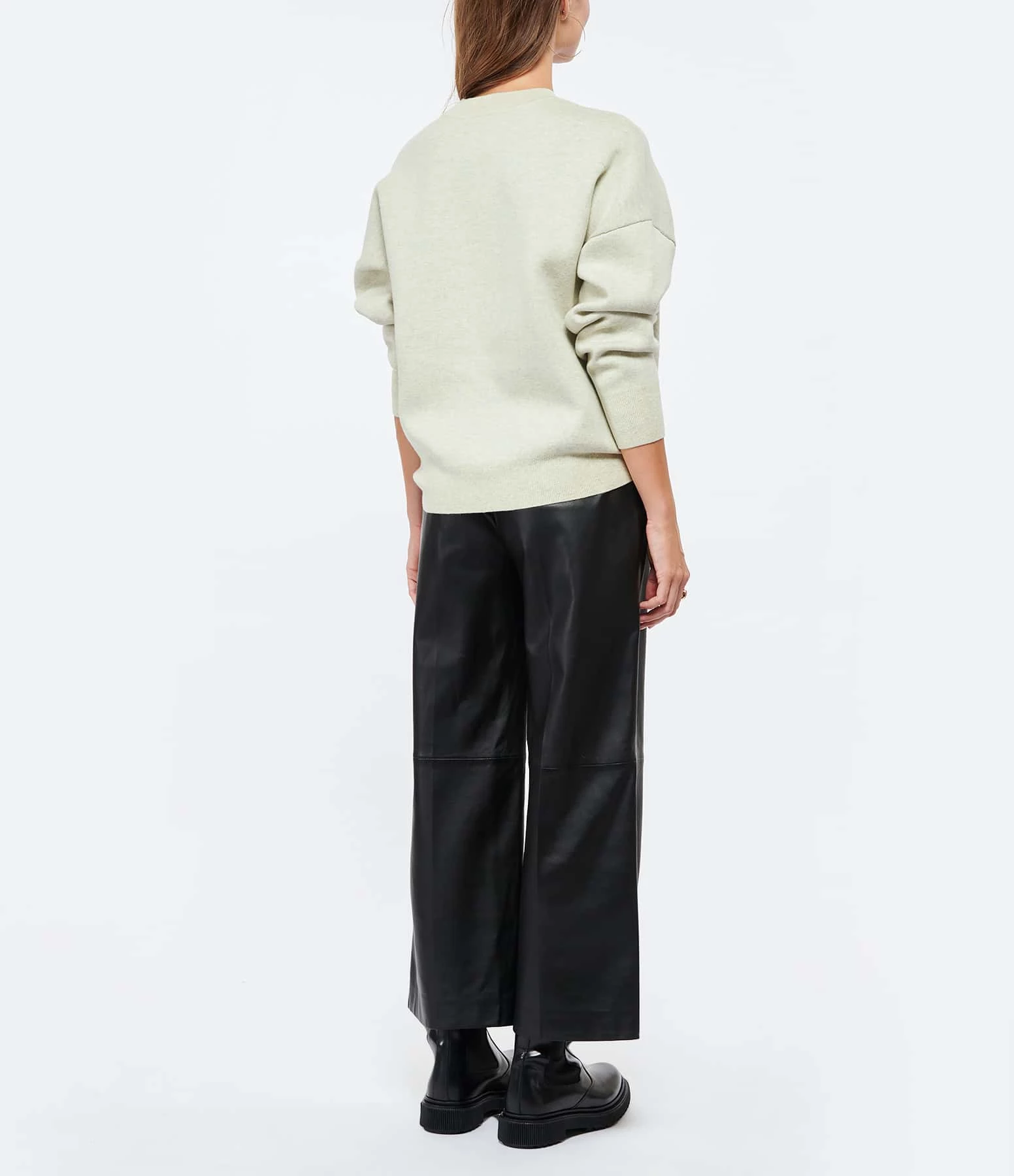 ISABEL MARANT ÉTOILE Pull Adison Coton Gris Clair 7 ISABEL MARANT ÉTOILE Pull Adison Coton Gris Clair – Image 5