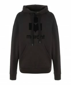 ISABEL MARANT ÉTOILE Sweatshirt Mansel Coton Noir Délavé