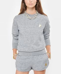 GOLDEN GOOSE Sweatshirt Athena Étoile Coton Gris 10 GOLDEN GOOSE Sweatshirt Athena Étoile Coton Gris -Boutique MAJESTIC FILATURES unnamed file 2322