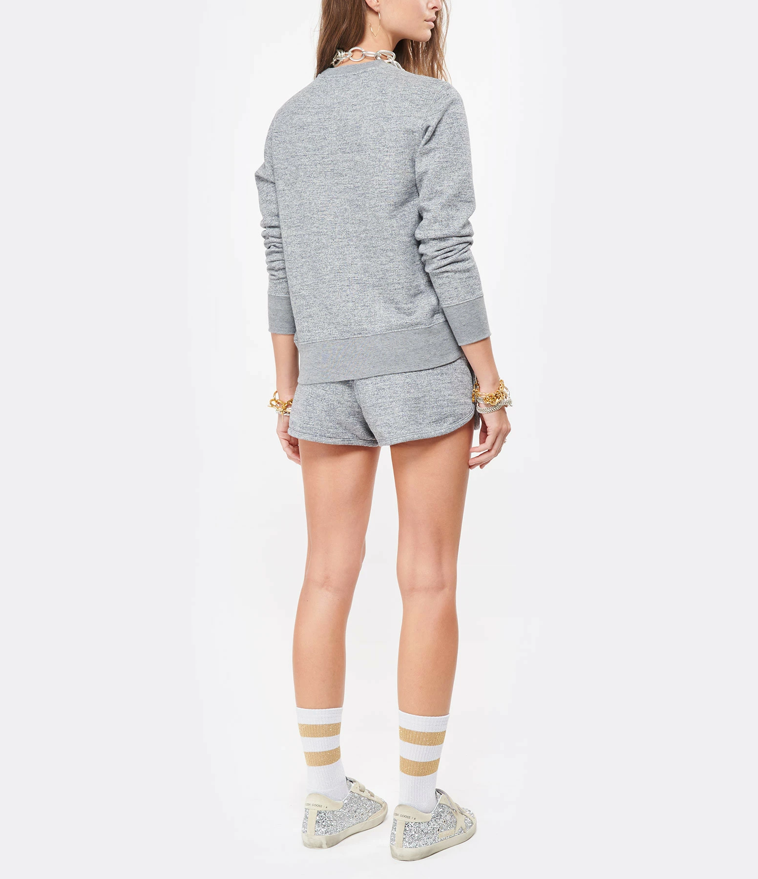 GOLDEN GOOSE Sweatshirt Athena Étoile Coton Gris 7 GOLDEN GOOSE Sweatshirt Athena Étoile Coton Gris – Image 5