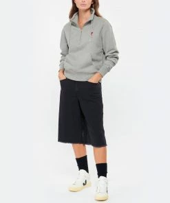 AMI PARIS Sweatshirt Zip Ami De Cœur Coton Biologique Gris 11 AMI PARIS Sweatshirt Zip Ami De Cœur Coton Biologique Gris -Boutique MAJESTIC FILATURES unnamed file 2332 scaled