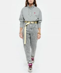 AMI PARIS Sweatshirt Zip Ami De Cœur Coton Biologique Gris 13 AMI PARIS Sweatshirt Zip Ami De Cœur Coton Biologique Gris -Boutique MAJESTIC FILATURES unnamed file 2334