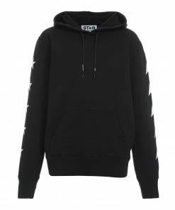 GOLDEN GOOSE Sweatshirt Homme Alighiero Coton Noir