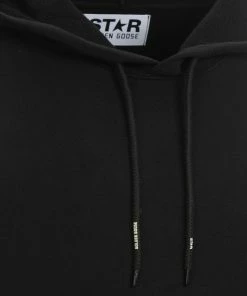 GOLDEN GOOSE Sweatshirt Homme Alighiero Coton Noir -Boutique MAJESTIC FILATURES unnamed file 2349
