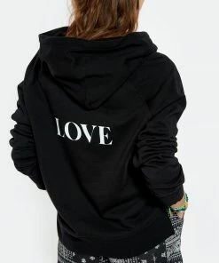 JEANNE VOULAND Sweatshirt Hoodie Edson Coton Noir -Boutique MAJESTIC FILATURES unnamed file 2354