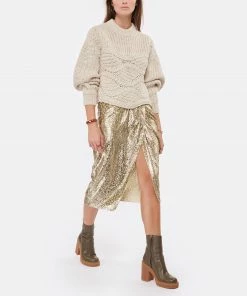 FORTE_FORTE Jupe Encanto Lurex Doré Sol -Boutique MAJESTIC FILATURES unnamed file 2383