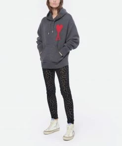 AMI PARIS Legging Ami De Cœur Coton Noir -Boutique MAJESTIC FILATURES unnamed file 2399