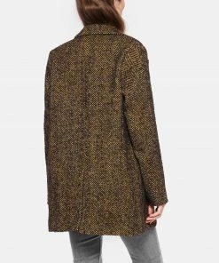 VANESSA BRUNO Veste Blazer Marc Laine Noir Caramel -Boutique MAJESTIC FILATURES unnamed file 2425