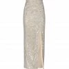 SELF PORTRAIT Jupe Maxi Sequins Argenté -Boutique MAJESTIC FILATURES unnamed file 2432