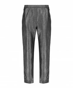 JEANNE VOULAND Pantalon Hana Lin Lurex Noir