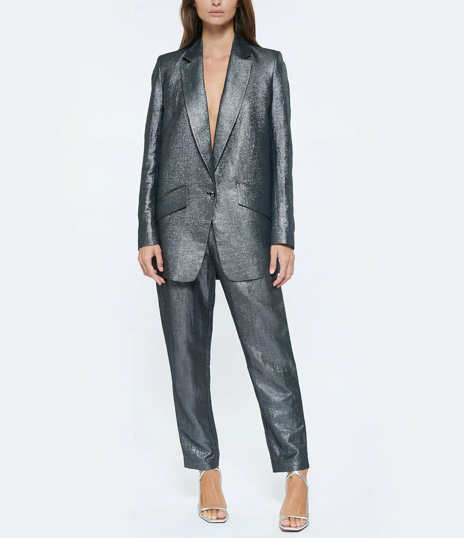 JEANNE VOULAND Pantalon Hana Lin Lurex Noir 8 JEANNE VOULAND Pantalon Hana Lin Lurex Noir – Image 6