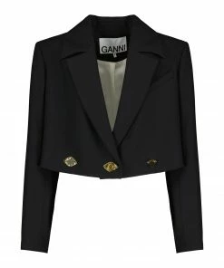 GANNI Veste Summer Noir