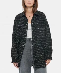 IRO Surchemise Amice Noir Blanc -Boutique MAJESTIC FILATURES unnamed file 2521