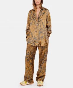 GOLDEN GOOSE Chemise Journey Marron Bleu -Boutique MAJESTIC FILATURES unnamed file 2552