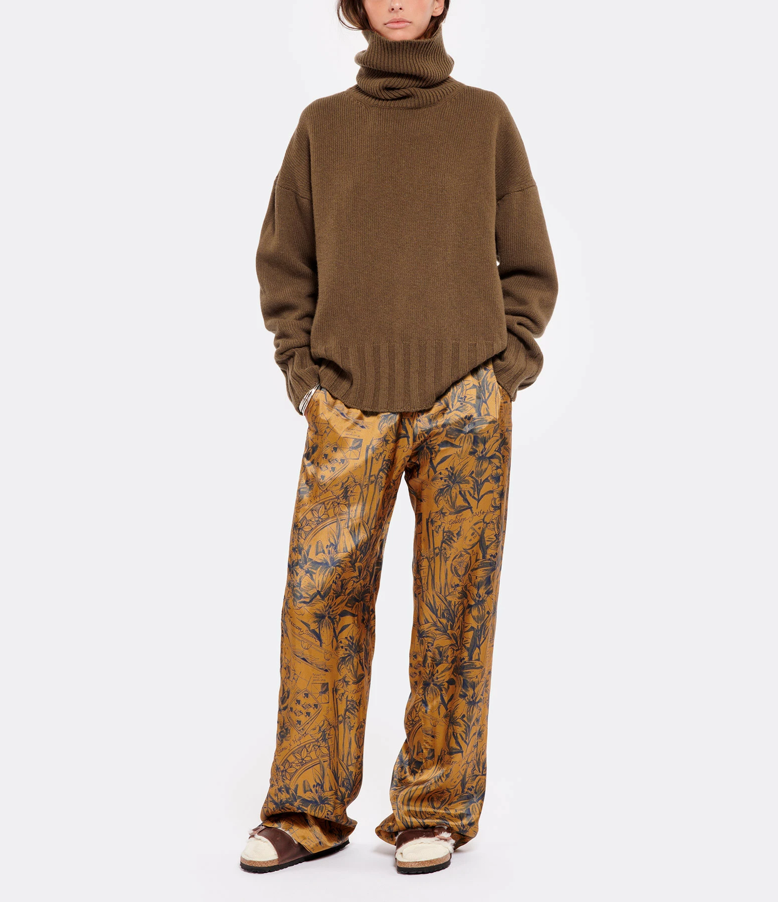 GOLDEN GOOSE Pantalon Journey Marron Bleu 6 GOLDEN GOOSE Pantalon Journey Marron Bleu – Image 4