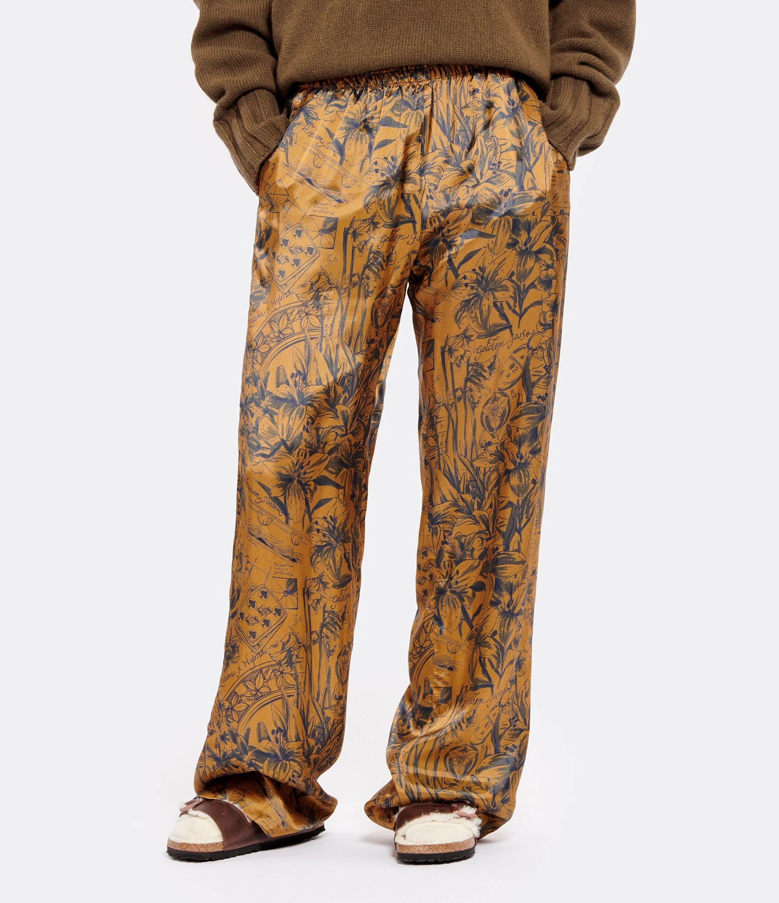 GOLDEN GOOSE Pantalon Journey Marron Bleu 7 GOLDEN GOOSE Pantalon Journey Marron Bleu – Image 5
