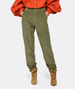 CHARLIE JOE Pantalon Harry Coton Velours Kaki -Boutique MAJESTIC FILATURES unnamed file 2570