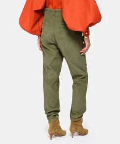 CHARLIE JOE Pantalon Harry Coton Velours Kaki -Boutique MAJESTIC FILATURES unnamed file 2571