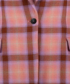 FORTE_FORTE Veste Blazer Tartan Laine Vierge Rose Wow -Boutique MAJESTIC FILATURES unnamed file 2576