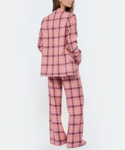 FORTE_FORTE Veste Blazer Tartan Laine Vierge Rose Wow -Boutique MAJESTIC FILATURES unnamed file 2580