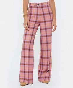 FORTE_FORTE Pantalon Tartan Laine Vierge Rose Wow 10 FORTE_FORTE Pantalon Tartan Laine Vierge Rose Wow -Boutique MAJESTIC FILATURES unnamed file 2584