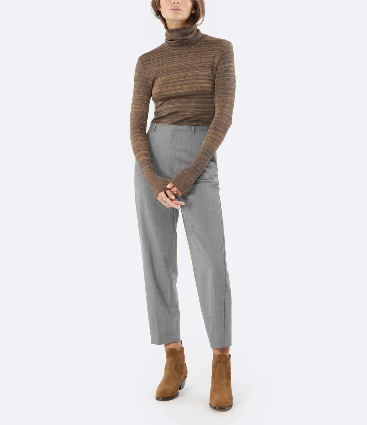CLOSED Pantalon Laine Gris 4 CLOSED Pantalon Laine Gris – Image 2