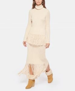 ZIMMERMANN Jupe Midi Franges Cachemire Laine Ivoire 12 ZIMMERMANN Jupe Midi Franges Cachemire Laine Ivoire -Boutique MAJESTIC FILATURES unnamed file 2653