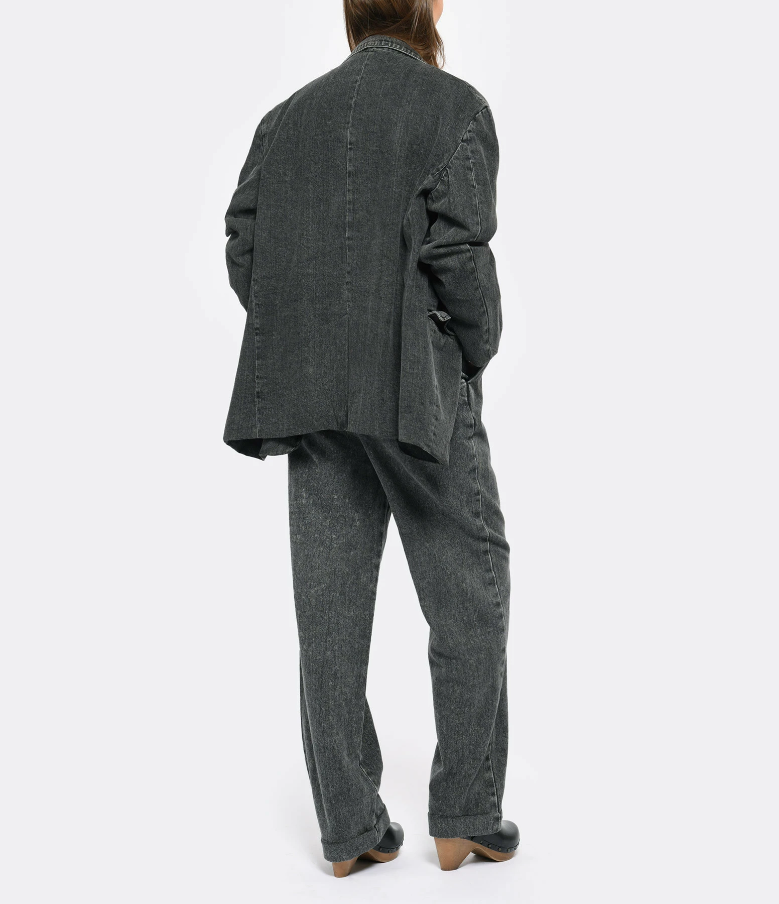 CHARLIE JOE Blazer Nolan Denim Noir Délavé 6 CHARLIE JOE Blazer Nolan Denim Noir Délavé – Image 4