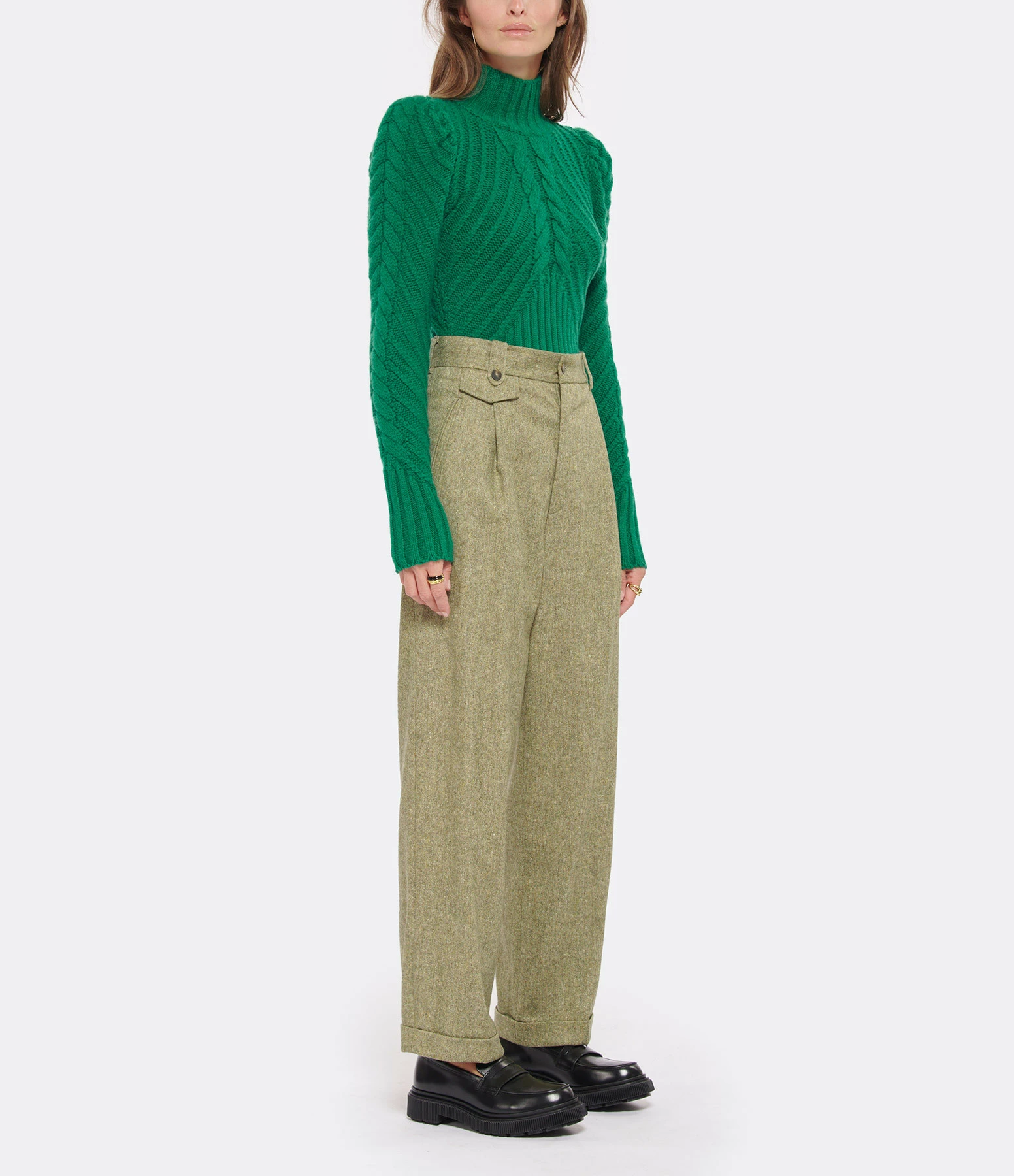 MARGAUX LONNBERG Pantalon Lucky Laine Beige Tweed 5 MARGAUX LONNBERG Pantalon Lucky Laine Beige Tweed – Image 3