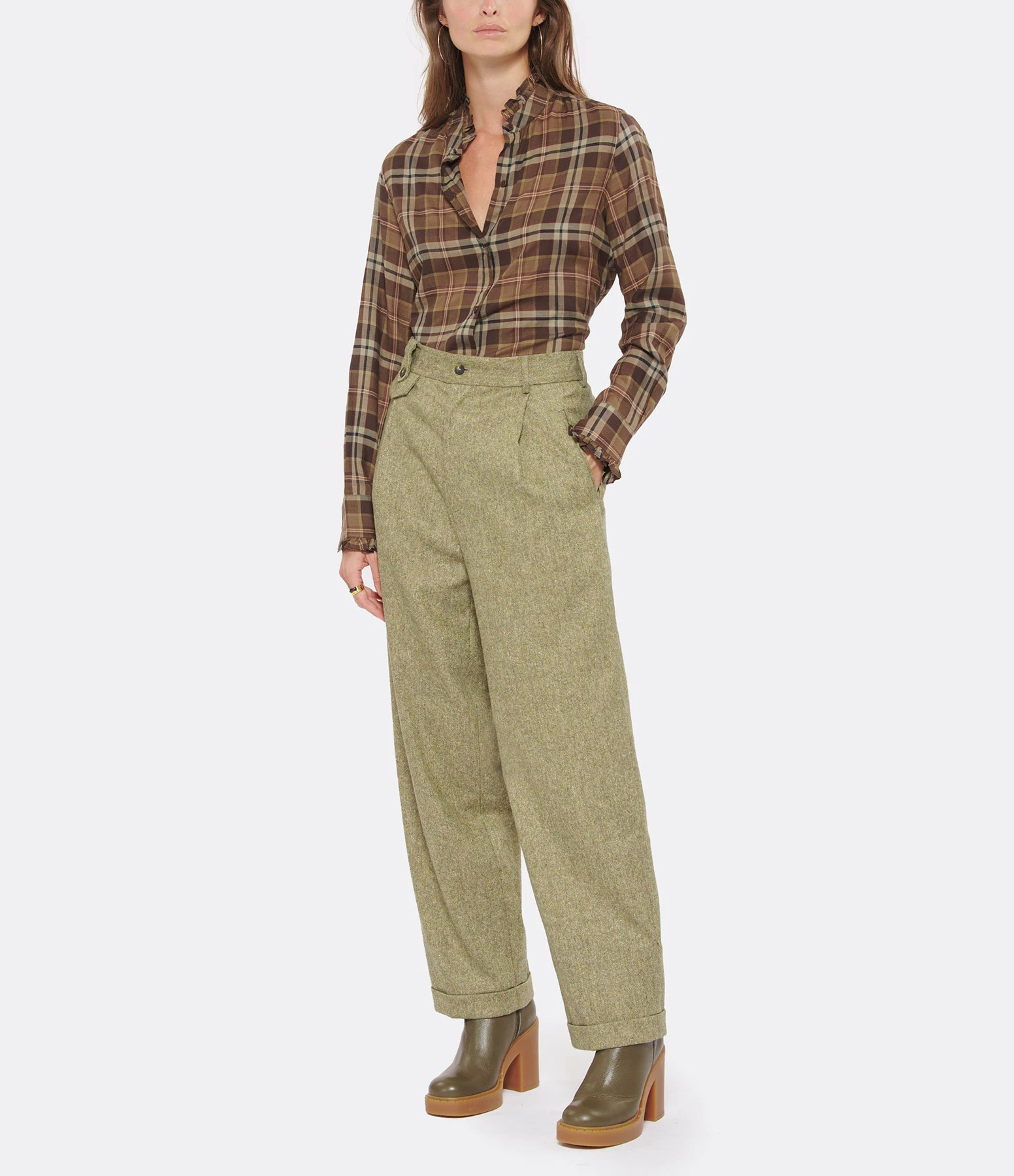 MARGAUX LONNBERG Pantalon Lucky Laine Beige Tweed 6 MARGAUX LONNBERG Pantalon Lucky Laine Beige Tweed – Image 4