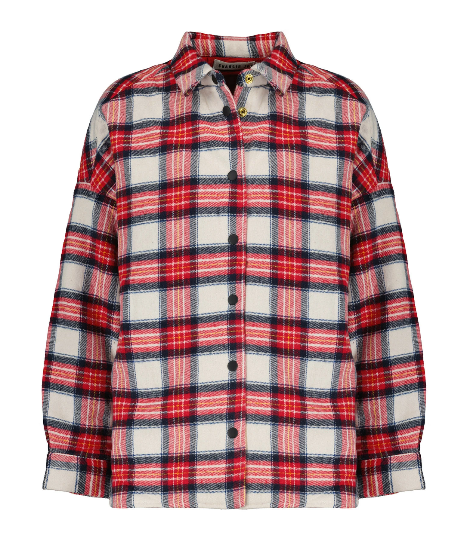 CHARLIE JOE Veste Mike Coton Tartan Rouge 3 CHARLIE JOE Veste Mike Coton Tartan Rouge