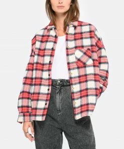 CHARLIE JOE Veste Mike Coton Tartan Rouge 9 CHARLIE JOE Veste Mike Coton Tartan Rouge -Boutique MAJESTIC FILATURES unnamed file 2709