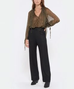 MAJESTIC FILATURES Pantalon Métallique Noir -Boutique MAJESTIC FILATURES unnamed file 2724