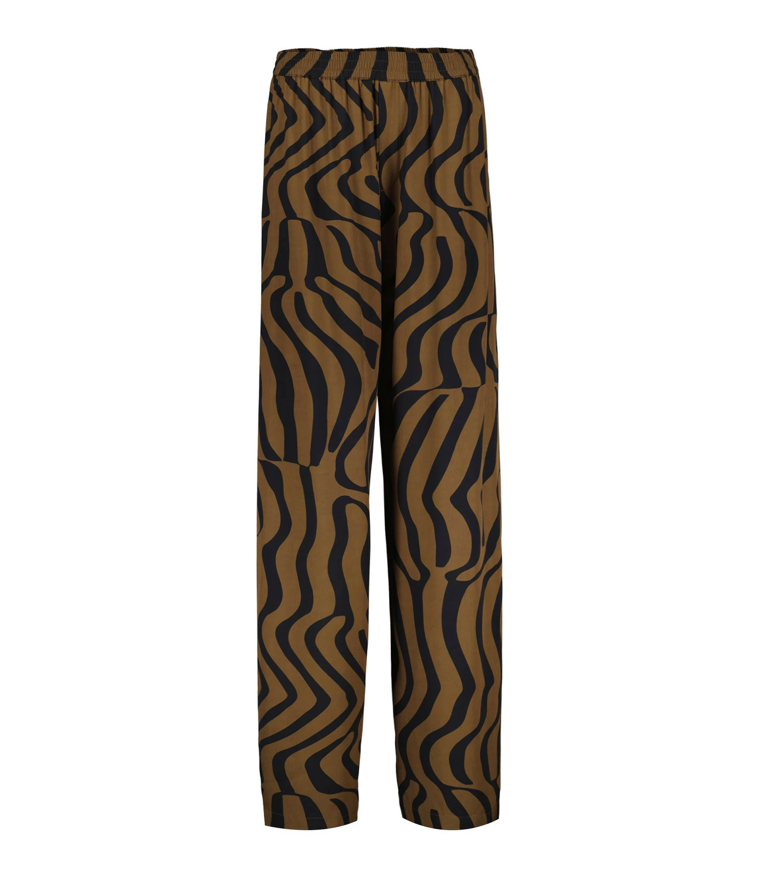CLOSED Pantalon Large Motifs Noir Chocolat 3 CLOSED Pantalon Large Motifs Noir Chocolat