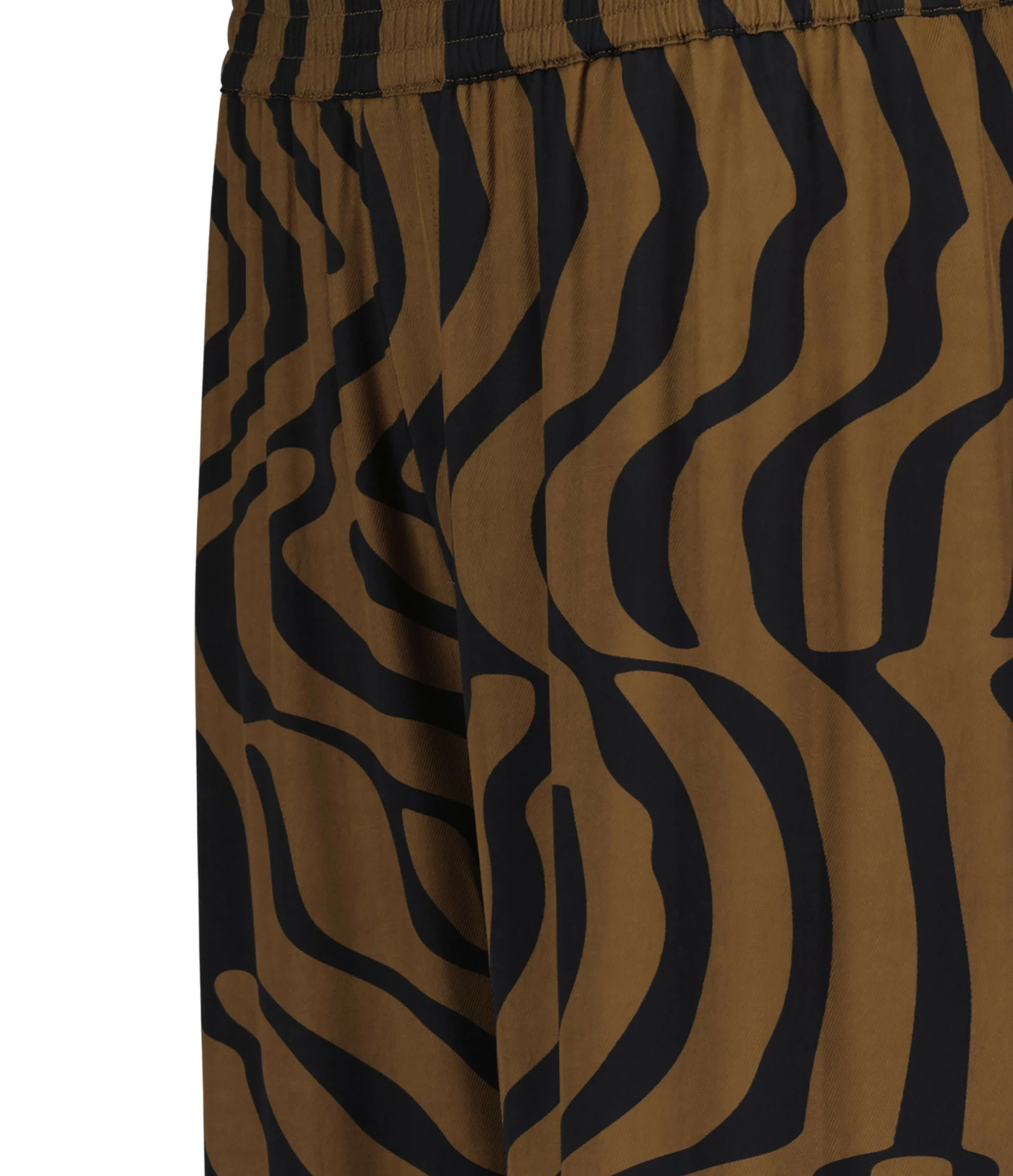 CLOSED Pantalon Large Motifs Noir Chocolat 4 CLOSED Pantalon Large Motifs Noir Chocolat – Image 2