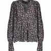 ISABEL MARANT ÉTOILE Blouse Amirya Noir Écru -Boutique MAJESTIC FILATURES unnamed file 2761