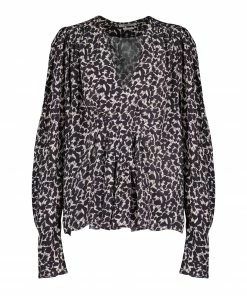 ISABEL MARANT ÉTOILE Blouse Amirya Noir Écru