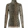GANNI Top Col Roulé Léopard -Boutique MAJESTIC FILATURES unnamed file 2777