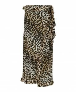 GANNI Jupe Imprimé Léopard